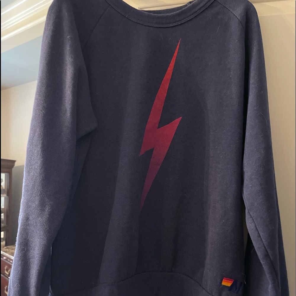 Aviator nation blue bolt sweatshirt
